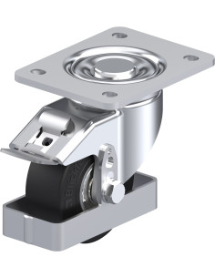 LH-SE 100K-3-FI-FS pasukamas ratukas su stabdžiais, 100 mm