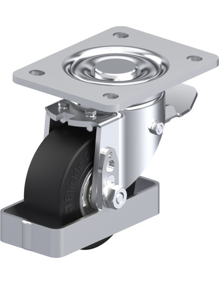 LH-SE 100K-3-ST-FS pasukamas ratukas su stabdžiais, 100 mm