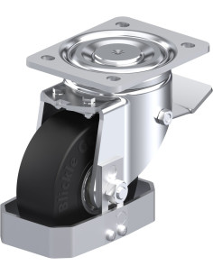 LH-SE 125K-ST-FS pasukamas ratukas su stabdžiais, 125 mm