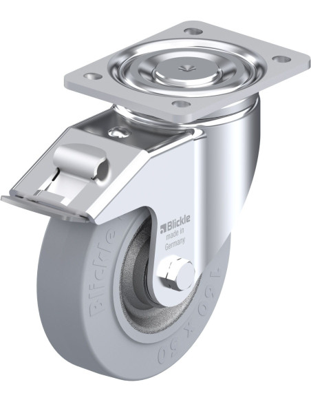 LH-SE 160K-FI-SG pasukamas ratukas su stabdžiais, 160 mm