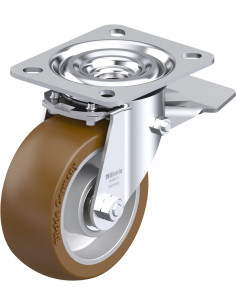 L-ALB 101K-ST poliuretano pasukamas ratukas su stabdžiais