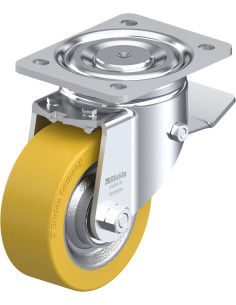 LH-SETH 125K-ST poliuretano pasukamas ratukas su stabdžiais