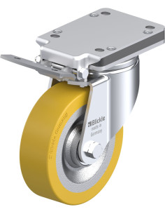 LH-SETH 160K-IS poliuretano ratukas su stabdžiais