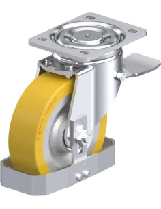 LH-SETH 160K-ST-FS poliuretano pasukamas ratukas su