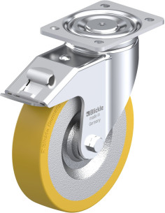 LH-SETH 200K-FI poliuretano ratukas su stabdžiais