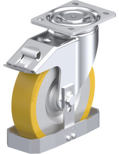 LH-SETH 200K-FI-FS poliuretano ratukas su stabdžiais