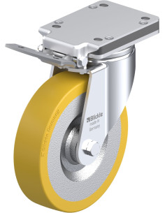 LH-SETH 200K-IS poliuretano pasukamas ratukas su stabdžiais