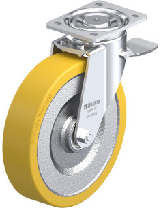 LH-SETH 250K-ST poliuretano ratukas su stabdžiais