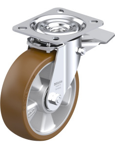 L-ALB 125K-ST poliuretano ratukas su stabdžiais