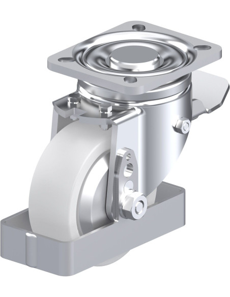 LH-SPO 100G-1-ST-FA-FS sintetinis ratukas su stabdžiais