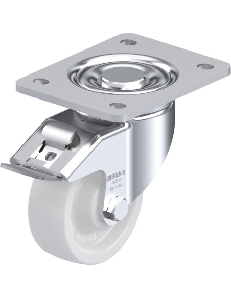 LH-SPO 100G-3-FI sintetinis pasukamas ratukas su stabdžiais