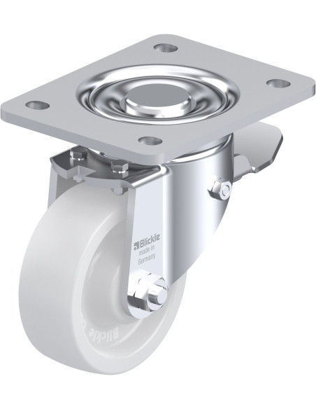 LH-SPO 100G-3-ST sintetinis pasukamas ratukas su stabdžiais