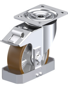 L-ALB 150K-FI-FS poliuretano ratukas su stabdžiais