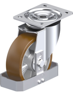 Poliuretano pasukamas ratukas L-ALB 150K-FS, 150 mm