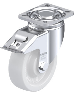 LH-SPO 125G-1-FI sintetinis pasukamas ratukas su stabdžiais