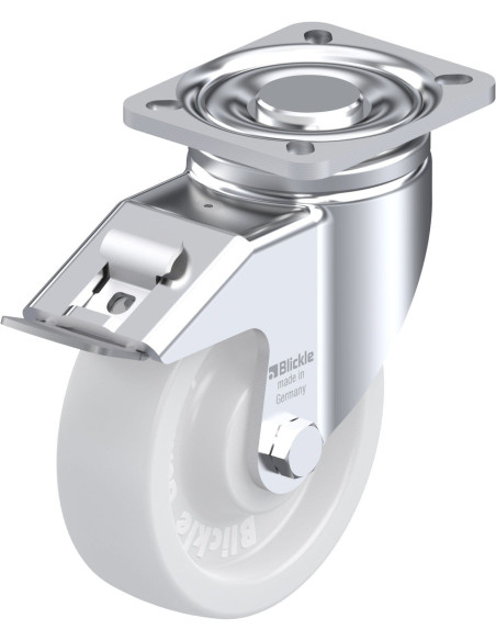 LH-SPO 125G-1-FI sintetinis pasukamas ratukas su stabdžiais