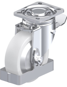 LH-SPO 125G-1-ST-FA-FS sintetinis ratukas su stabdžiais