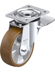 L-ALB 150K-ST poliuretano ratukas su stabdžiais