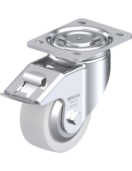 LH-SPO 127G-FI-FA sintetinis pasukamas ratukas su stabdžiais