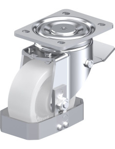 LH-SPO 127G-ST-FS Sintetinis ratukas su stabdžiais 125mm