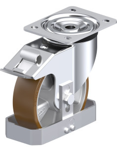 L-ALB 160K-FI-FS poliuretano ratukas su stabdžiais