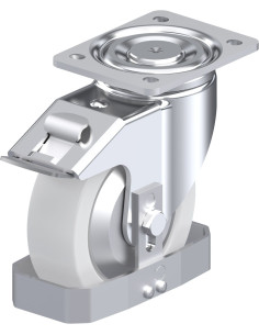 LH-SPO 160G-FI-FA-FS sintetinis ratukas su stabdžiais