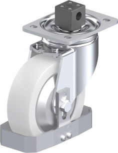 LH-SPO 160K-CS13-FA-FS sintetinis ratukas su stabdžiais