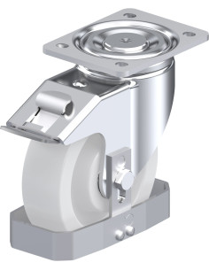 LH-SPO 160K-FI-FS sintetinis pasukamas ratukas su stabdžiais