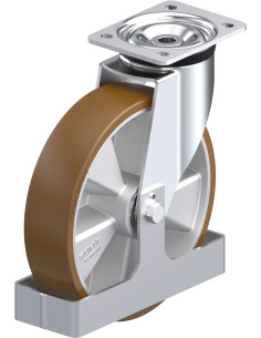 Poliuretano pasukamas ratukas L-ALB 250K-3-FS, 250 mm