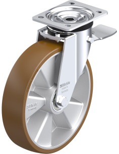 Poliuretano ratukas L-ALB 250K-3-ST su stabdžiais