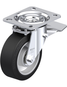 L-ALEV 100K-ST pasukamas ratukas su stabdžiais, 100 mm