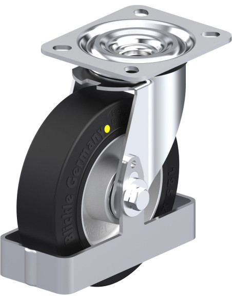 L-ALEV 125K-EL-FS antistatinis pasukamas ratukas 125 mm