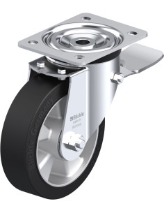 L-ALEV 160K-ST pasukamas ratukas su stabdžiais, 160 mm