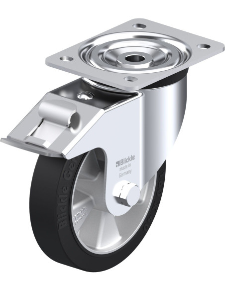 L-ALEV 161K-FI pasukamas ratukas su stabdžiais, 160 mm