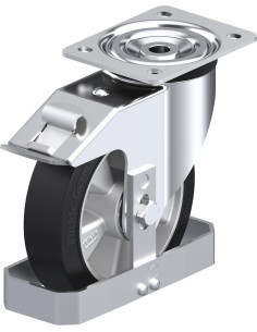 L-ALEV 180K-FI-FS pasukamas ratukas su stabdžiais, 180 mm