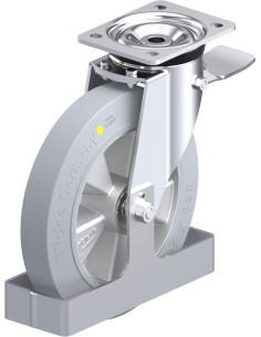 L-ALEV 250K-3-ST-SG-AS-FS antistatinis ratukas su stabdžiais