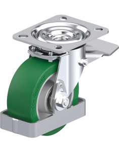 Poliuretano ratukas L-ALST 100K-ST-FS su stabdžiais