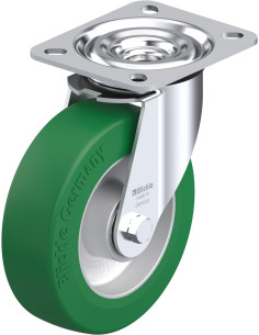 Poliuretano pasukamas ratukas L-ALST 125K, 125 mm