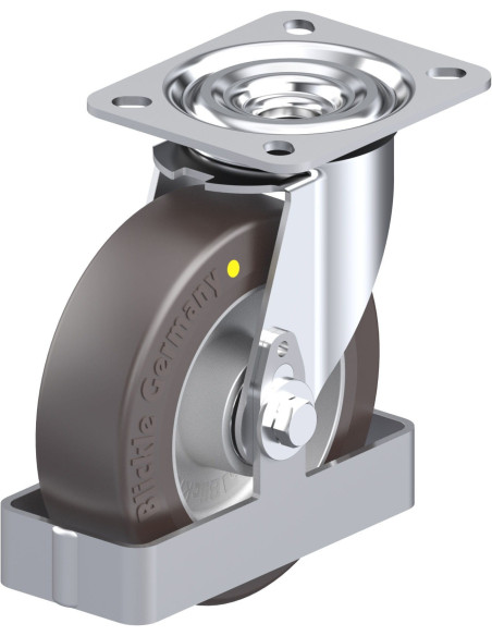 L-ALST 125K-AS-FS antistatinis poliuretaninis ratukas 125 mm