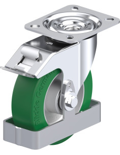 Poliuretano pasukamas ratukas L-ALST 125K-FI-FS 125 mm