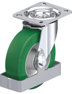 L-ALST 125K-FS poliuretano pasukamas ratukas 125 mm