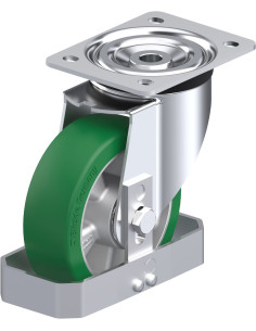 L-ALST 150K-FS poliuretano pasukamas ratukas 150 mm