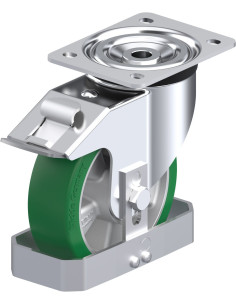 Poliuretano ratukas L-ALST 160K-FI-FS su stabdžiais