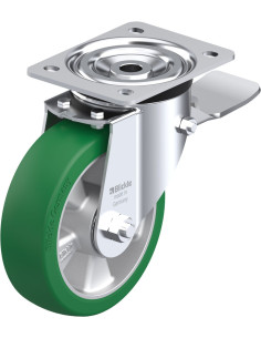 Poliuretano ratukas L-ALST 160K-ST su stabdžiais