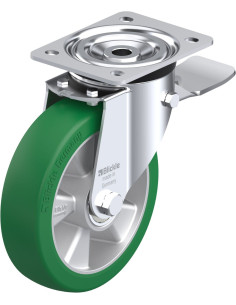 L-ALST 180K-ST poliuretano ratukas su stabdžiais