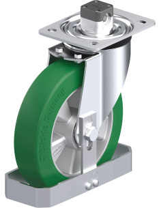 L-ALST 200K-CS11-FS poliuretano ratukas su stabdžiais