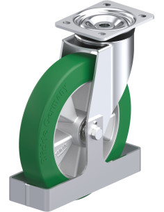 Poliuretano pasukamas ratukas L-ALST 250K-3-FS, 250 mm