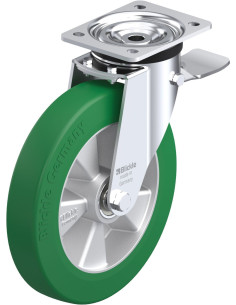 Poliuretano ratukas L-ALST 250K-3-ST su stabdžiais