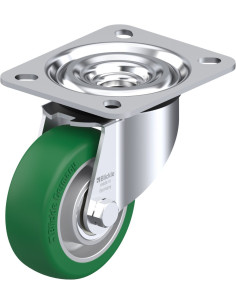 L-ALST 80K poliuretano pasukamas ratukas 80 mm