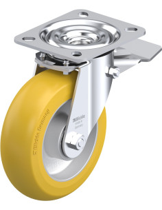 Poliuretano ratukas L-ALTH 125K-ST-CO su stabdžiais